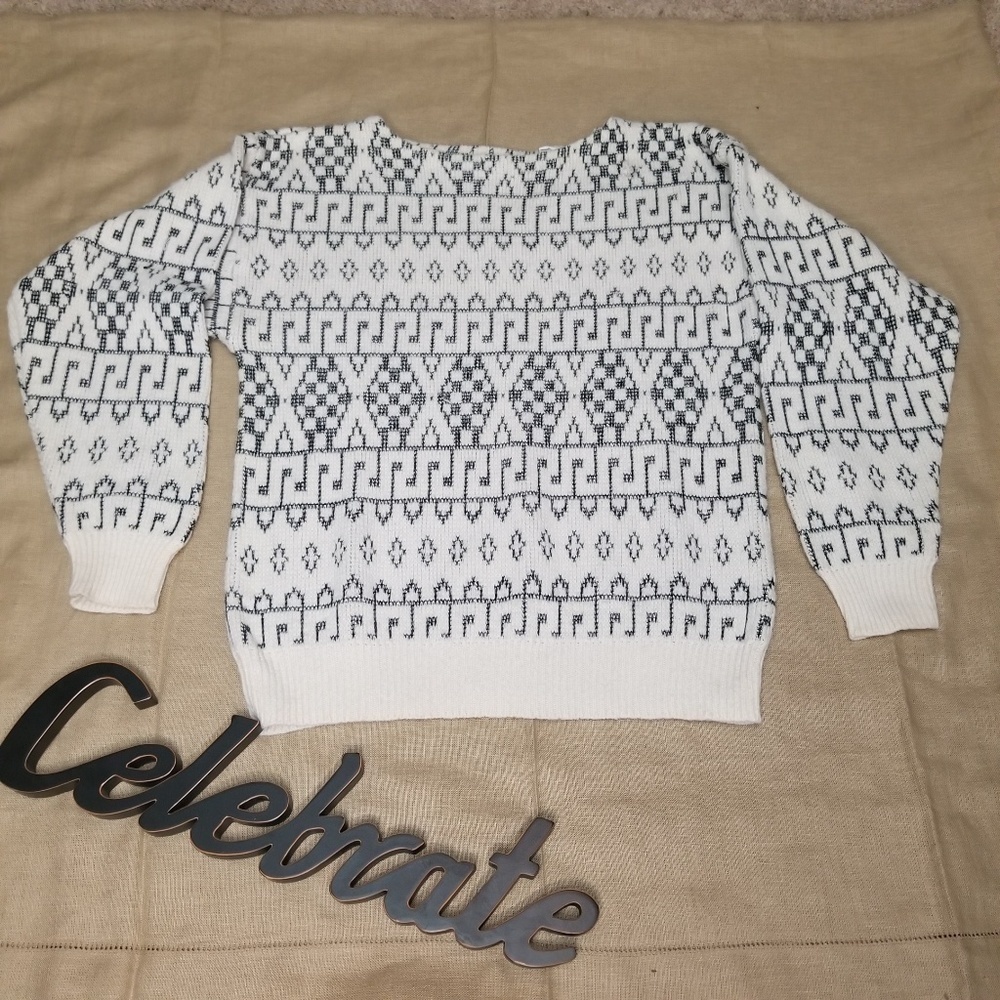 Vintage 80s Bramble Lane Bateau Sweater Pull over
